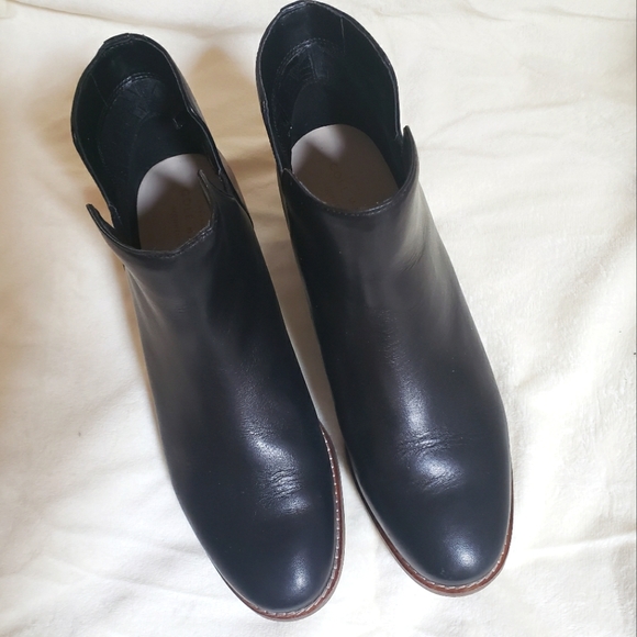 EC COLE HAAN Chelsea chunky LEATHER BOOTS - Picture 2 of 8